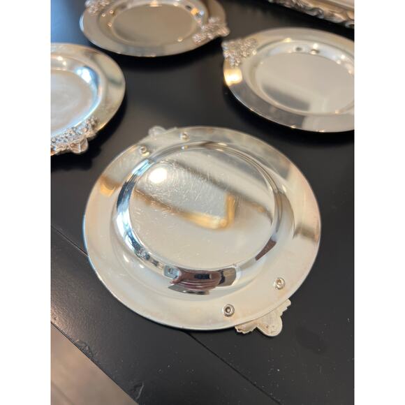 Silver Plate Coaster Set of 4‎ - Picture 6 of 6